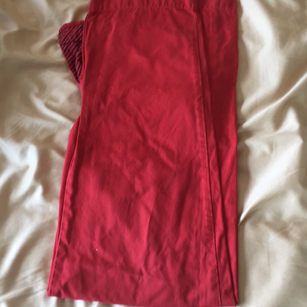 Red Brooks Brothers Chino Pant